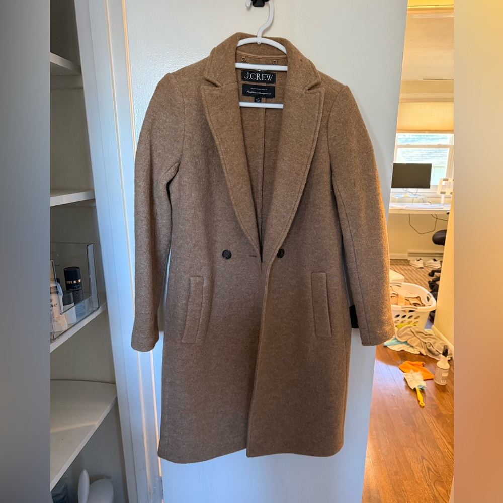 J. Crew Women's Camel Trench Coat